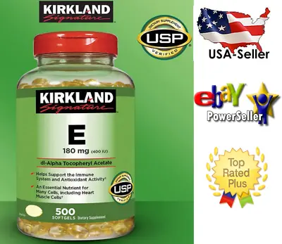 Original- Kirkland Signature Vitamin E 180mg 500 Softgels Expiry -2026 • $17.30