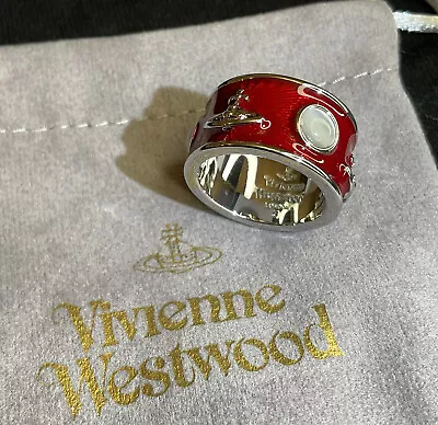 Vivienne Westwood King Ring Red Orb With Opal Ring ～Size #6.5~#321 • $79