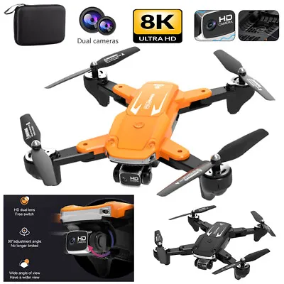 $139.99 • Buy 8K GPS Drone With HD Camera Drones WiFi FPV Foldable RC Quadcopter W/3Batteries