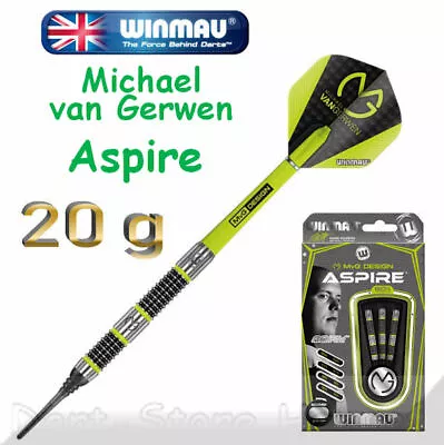 2124 Winmau Soft Darts   Mvg - Michael Van Gerwen Aspire   20g • $91.14