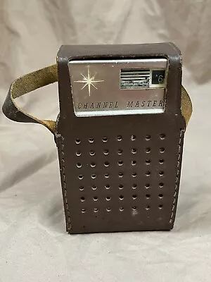 Channel Master Six Transistor Radio Model 6527 With Leather Case Vintage • $9.99