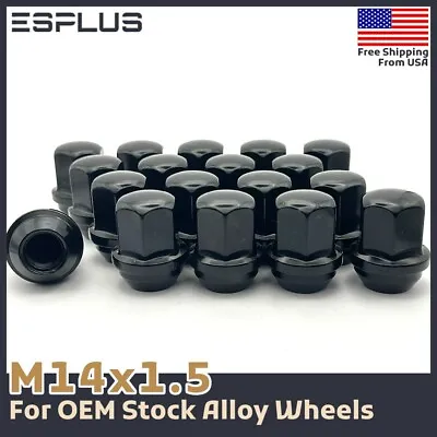 24Pc Ram OEM Cone Lug Nut Black M14x1.5 7/8  Fit 2019-2024 Ram 1500 Stock Rim • $28.79