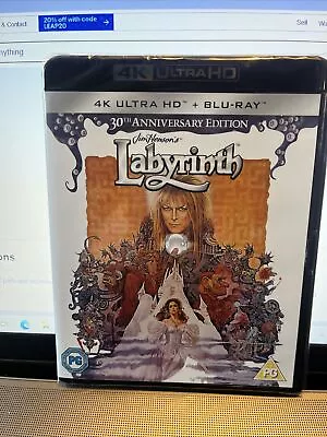 Labyrinth Blu-ray (2019) David Bowie Henson (DIR) Cert PG 2 Discs ***NEW*** • £14.99