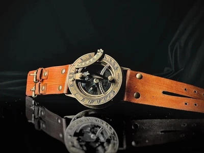 $39 • Buy Nautical Wrist Compass Sundial Vintage-Style Watch Antique-Style Compass - Gift