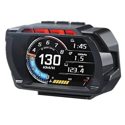 OBD2 Speedometer HUD Gauge Car Digital Head Up Display KMH Temp Speed Alarm • $62.90