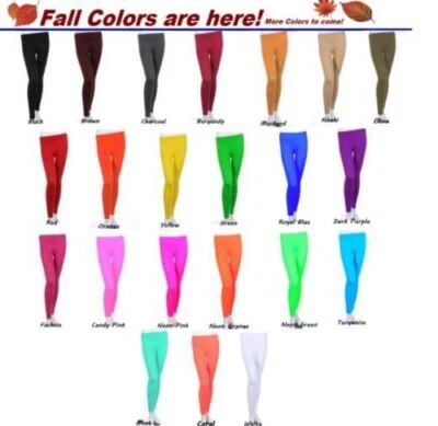 £6.95 • Buy Womens Leggings Ladies Seemless Tummy Control High Waist Size NEW Plain