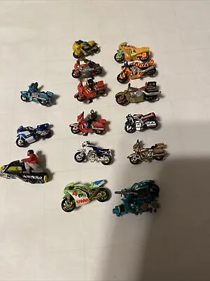 Vintage Micro Machines - Motorcycles + Snowmobile - Lot Of 15 Galoob • $75