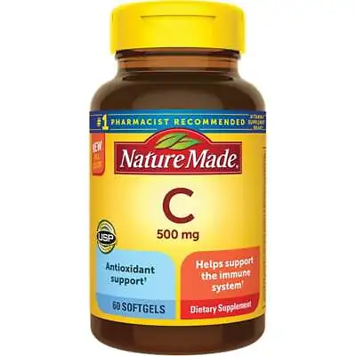 Nature Made Vitamin C 500 Mg 60 Sgels • $14.19