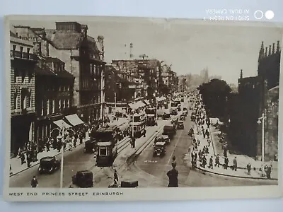 Old Postcard Princes Street Edinburgh Scotland • £0.99