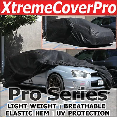 Breathable Car Cover W/Mirror Pockets For 2015 SUBARU WRX STi W/ STi SPOILER • $54.99