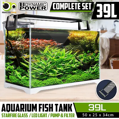 Aquarium Fish Tank Nano STARFIRE LED Light Complete Set Filter Pump 39L • $134.90