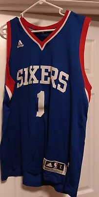 Michael Carter-Williams Philadelphia 76ers Adidas Jersey Size L Used • $12