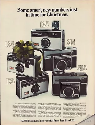 Print Ad Kodak Instamatic Camera 1968 Full Page Large Magazine 10.5 X13.5  • $12