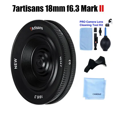 7artisans 18mm F6.3 Mark II Manual Foucs APS-C Lens For Fuji X Sony M43 Canon M • £53.99