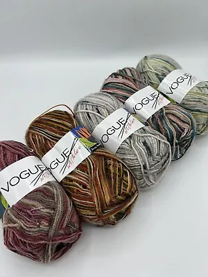 Vogue Variegated Dk Knitting Crochet Yarn Total Weight 560g ! • £0.99