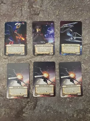  X-Wing Miniatures Promo Lot Push The Limit Crack Shot X3 Predator Recon Spec • $9.99