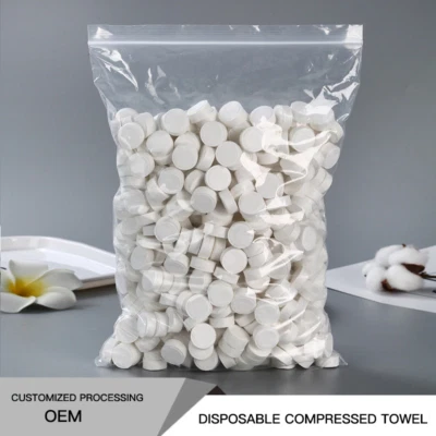 $4.99 • Buy 5 PCS Disposable Compressed Towels Tablet Washcloths Travel Face Wet Wipe AU