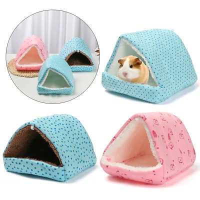 £6.03 • Buy Pet Warm Guinea Pig Bed House Hamster Rat Hammock Nest Mat Small Animal Pad~~