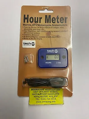 Hour Meter Waterproof Timer - Mx Motorcycle Atv Snowmobilemarine - Blue • $18.89