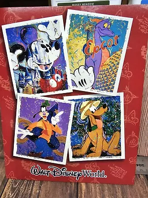 Disney World EPCOT 2003 2004 Souvenir Photo Picture Frame Folder Sleeve Vintage • $7.95