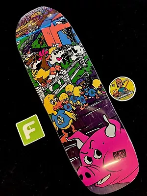 SUPER RARE Mike Vallely Barnyard Cease And Desist Shaped Skateboard Deck Proto • $266.79