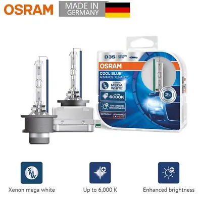 $126.97 • Buy OSRAM HID D3S D1S D2S D4S CBA Xenon Car Headlight High / Low Beam Original 6000K