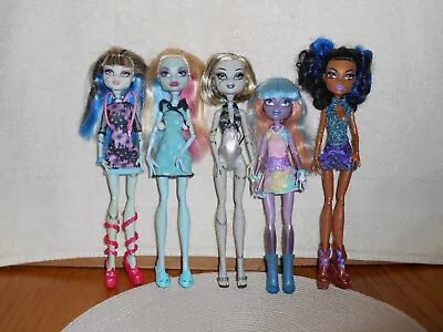 Lot Of 5 Dressed Monster High Dolls Nice Condition Lot #2 • $29.95