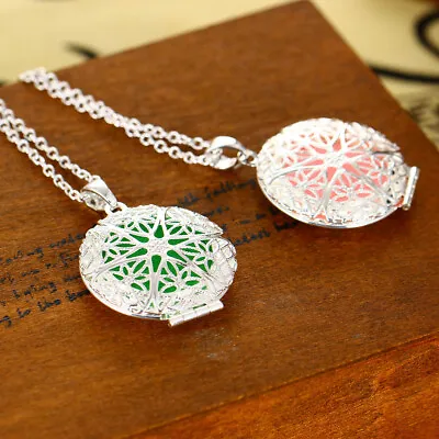 $8.36 • Buy Aroma Diffuser Necklace Perfume Essential Oil  Aromatherapy Locket Pendant