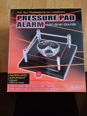 GREAT VALUE Pressure Alarm With Sirens -Paladone Novelty Spy Gear -New Old Stock • £5