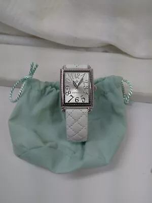 JUDITH RIPKA Ladies White Wrist Watch Exaggerated Numbers. DS07 • $100