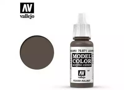 Vallejo 17ml 871 147 Model Color - Leather Brown 871 • £2.48