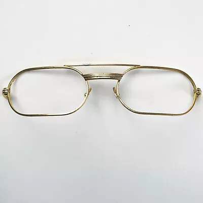 BROKEN Vintage Cartier Must De Trinity Glasses Frames Gold Sunglasses Elton John • $93.25