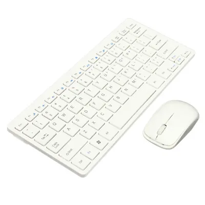 Slim Multimedia 2.4G Wireless Keyboard And Cordless Mouse Kit For MAC PC Laptop • $17.99