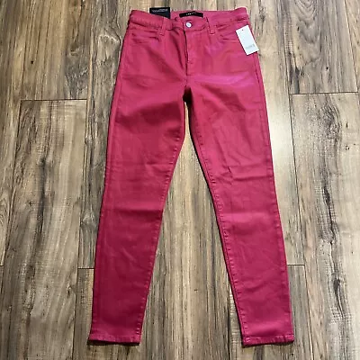 NWT $228 J.BRAND PHOTO READY ALANA High Rise Cropped Skinny Coated Dizzy Pink 29 • $75