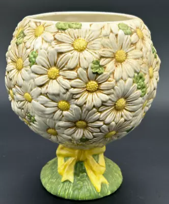 Vintage Metlox Poppytrail Sculptured Daisy Cookie Jar No Lid Topiary • $35