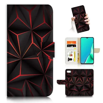 ( For IPod Touch 5 6 7 ) Wallet Flip Case Cover PB24173 Abstract Tech • $12.99