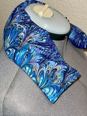 Microwave Flax Seed Neck Pack Wrap Pad Heat Warm Ice Gift Him Her 20 In BLUE OIL • $16