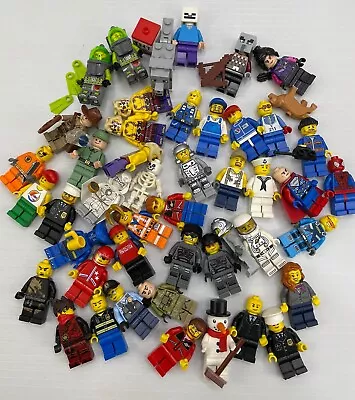 Lego Minifigures Mixed Bulk Lot  (x45) - Various Lego Figures With Accessories • $120