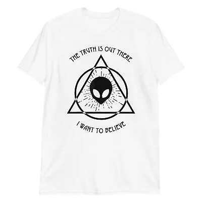 I Want To Believe Tee Alien UFO T-Shirt • $26.95