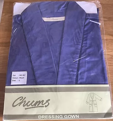 NEW Chums Blue Cotton Feel Dressing GownSize Large (140cm Chest) • £3.99