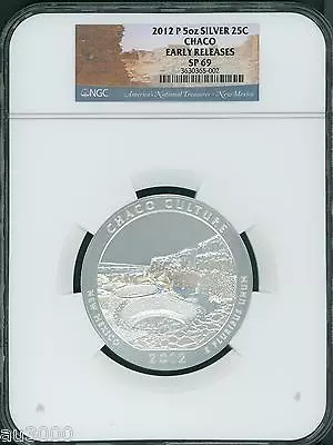 2012-P CHACO CULTURE AMERICA BEAUTIFUL ATB 5 Oz SILVER NGC SP69 EARLY RELEASE ER • $450