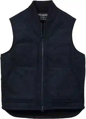 Filson Men's Lined Mackinaw Wool Work Vest 21099228 Charcoal Dark Gray Black CC • $179.99