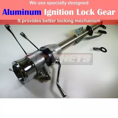 28  RAW Stainless Automatic Tilt Steering Column Shift With Ignition Key GMChevy • $429.99