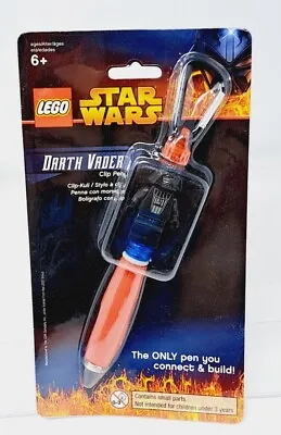 LEGO Star Wars DARTH VADER Clip Pen New Sealed VTG 2005 Keychain Connect & Build • $11.03