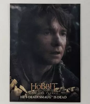 He's Dead Smaug Is Dead #14 Hobbit Battle Of The Five Armies Trading Card Bilbo • $4.99