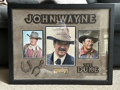 John Wayne Signed 8x10 Photo Framed JSA LOA Duke True Grit Autograph Authentic • $3999