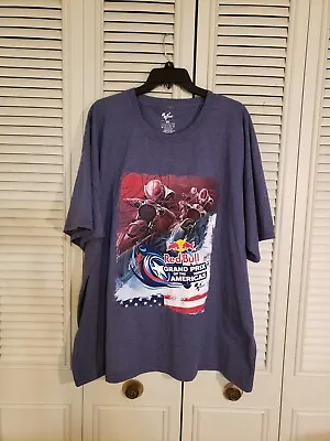Men's 2021 Motogp Red Bull Circuit Of The Americas Blue T Shirt Size Xxl • $11.69