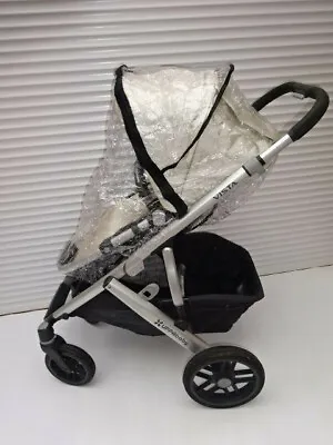 New RAINCOVER Zipped To Fit UppaBaby Vista/ Cruz Carrycot & Seat Unit Pushchair • £18.99