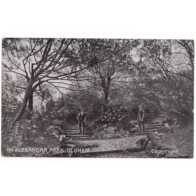 OLDHAM Lancashire Alexander Park Postcard Postmarked 1907 • £1.99