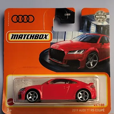 Matchbox 2019 Audi TT RS Coupe Red 2022 Boxed Shipping • £4